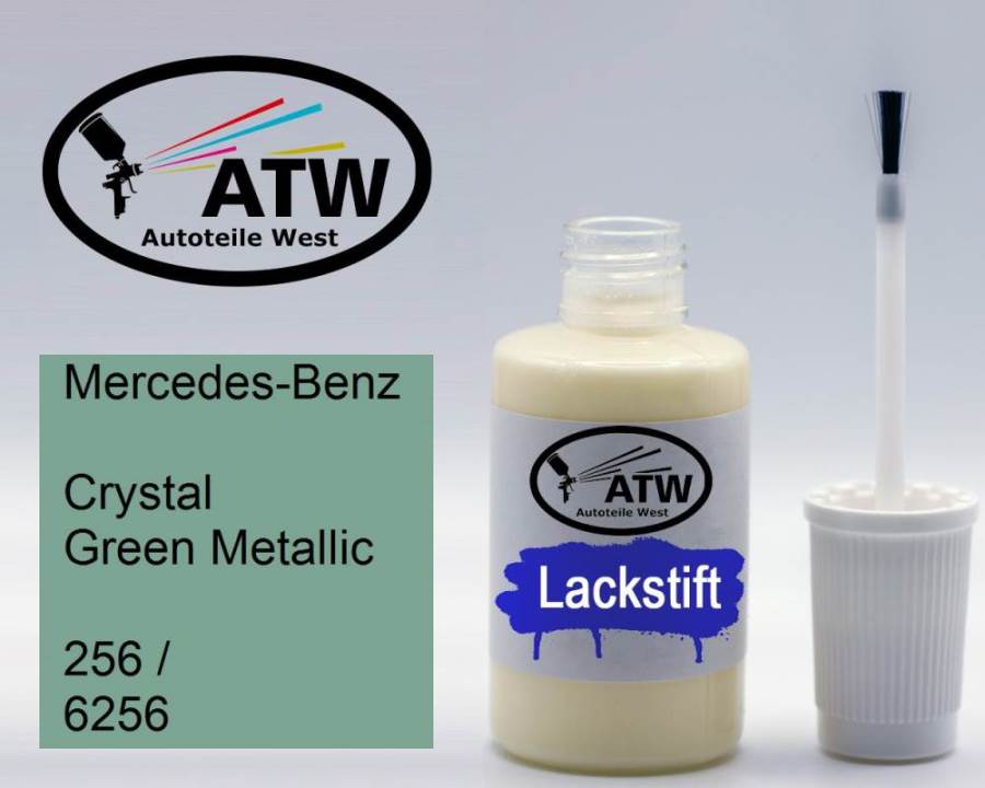 Mercedes-Benz, Crystal Green Metallic, 256 / 6256: 20ml Lackstift, von ATW Autoteile West.